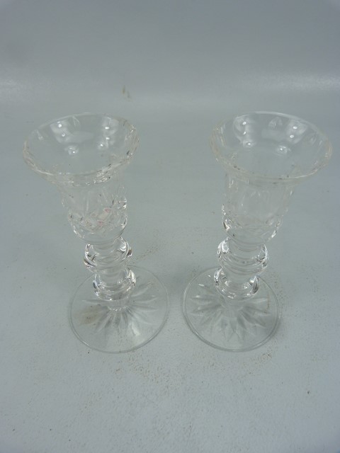 Waterford crystal pair of glass candlesticks - Image 3 of 3