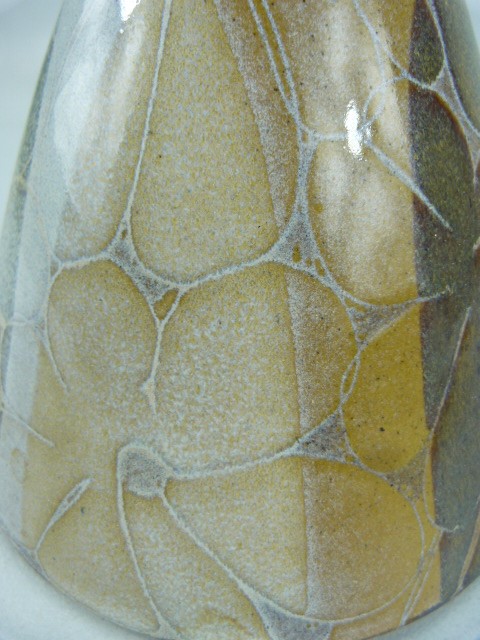 Studio pottery earthenware lamp base - Image 3 of 5