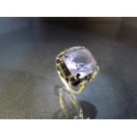 14ct Gold Amethyst set ring A/F