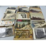 Railwayana - Selection of postcards and photographs