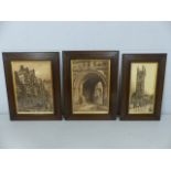 Three Antique lithographs depicting Bristol.