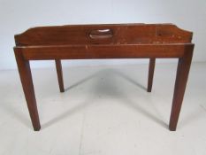 Antique Butlers Table with removable top