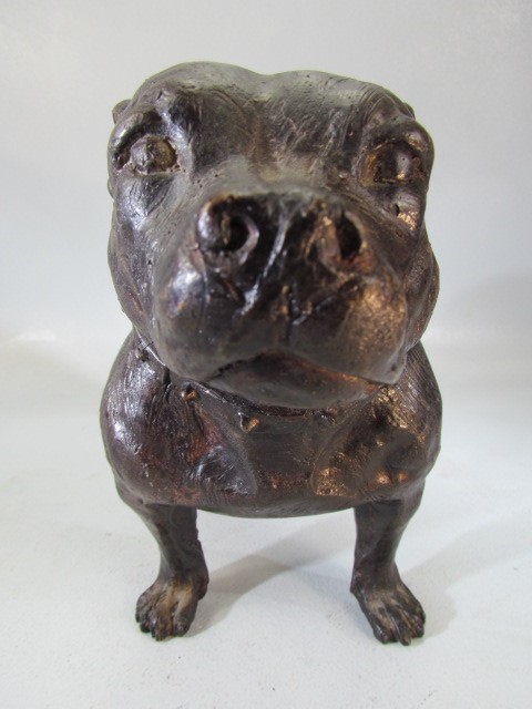 Cast metal figure of a Staffordshire Bull Terrier - Image 2 of 6