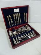 Royal Doulton COMO silverplated canteen of cutlery in case and original box