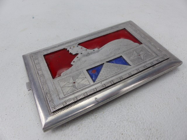 Egyptian cigarette case along with a 'Presto' cigarette case - Image 5 of 6