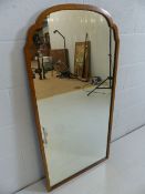 Antique Veneered wall mirror