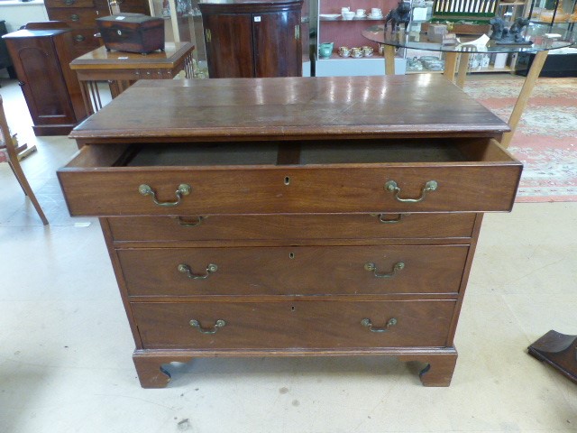 Georgian mahogany chest of four drawer - Image 8 of 8