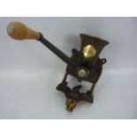 Vintage metal coffee grinder