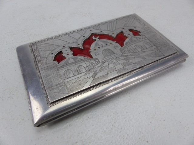 Egyptian cigarette case along with a 'Presto' cigarette case - Image 2 of 6