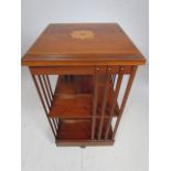 Edwardian Rotating Library Stand