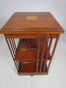 Edwardian Rotating Library Stand