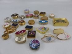 Selection of various pill boxes to include Stratton.