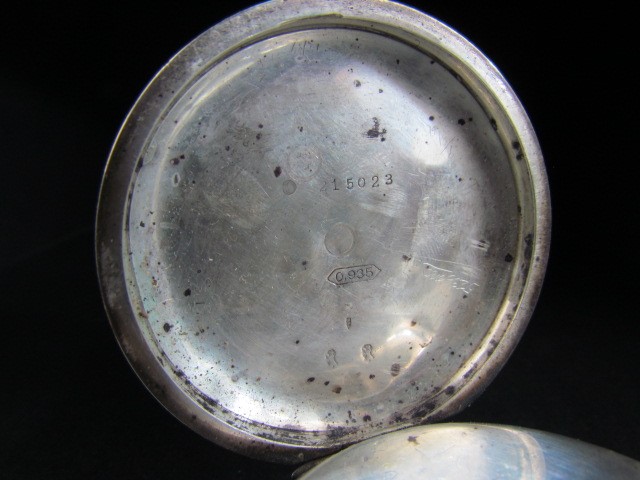 Antique silver pocket watch - 'Fattorini & Sons Ltd Westgate Bradford, Suisse Non-Magnetic Lever ' - Image 6 of 6