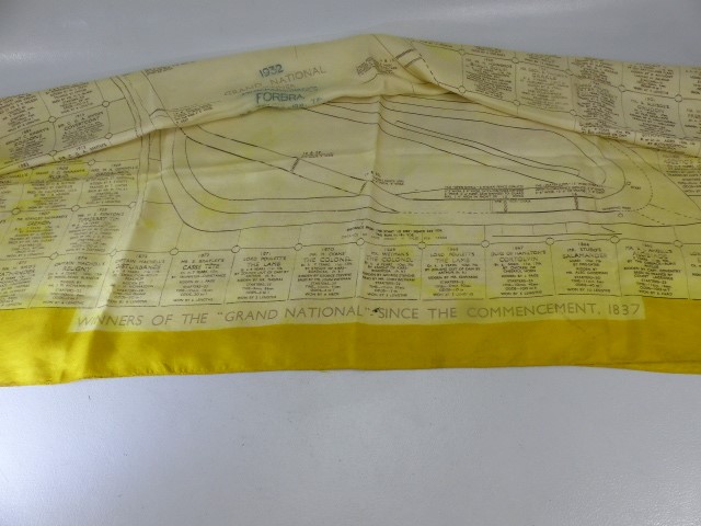 A scarf showing the Grand National course and winners from 1837-1932 - Image 3 of 5