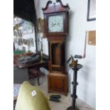 Mahogany Longcase Grandfather clock with date Aperature by 'Owen'