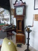 Mahogany Longcase Grandfather clock with date Aperature by 'Owen'