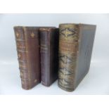 Three Antique books to include Cruoen's Concordance, The Life of Jesus Christ 'Farrar' and Bunyan'