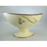 Creamware 19th century face bowl/ centre bowl. Poss Swansea but unmarked. Handpainted floral