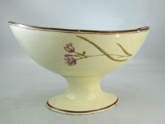 Creamware 19th century face bowl/ centre bowl. Poss Swansea but unmarked. Handpainted floral