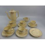 Art Deco part coffee set Johnson & Bros