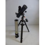 Celestron Astromaster 130 with scope stand etc and a Tasco reflector