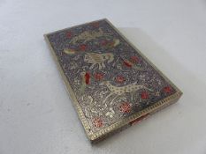 SCM middle eastern style cigarette case with enamelled decoration