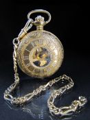 Modern Skeleton pocket watch - working by Jean Pierre