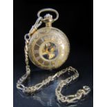 Modern Skeleton pocket watch - working by Jean Pierre