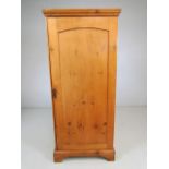 Antique pine single wardrobe