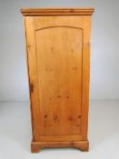 Antique pine single wardrobe