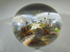Antique 31st October 1851 registered glass paperweight by Blumberg and Co.