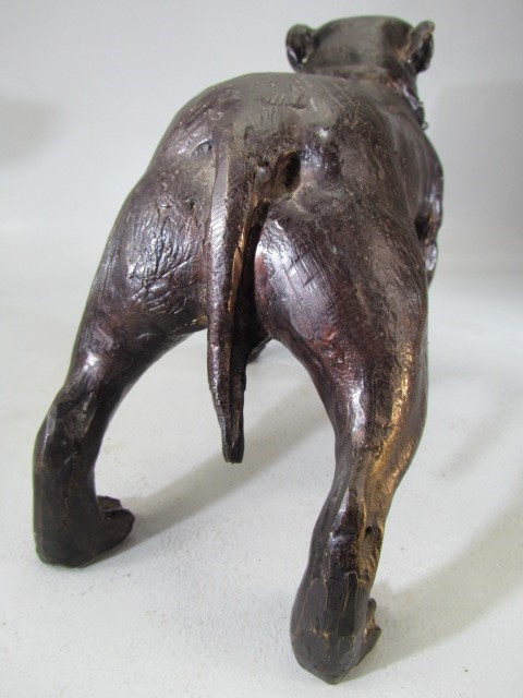 Cast metal figure of a Staffordshire Bull Terrier - Image 4 of 6