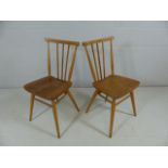 Ercol pair of stickback chairs