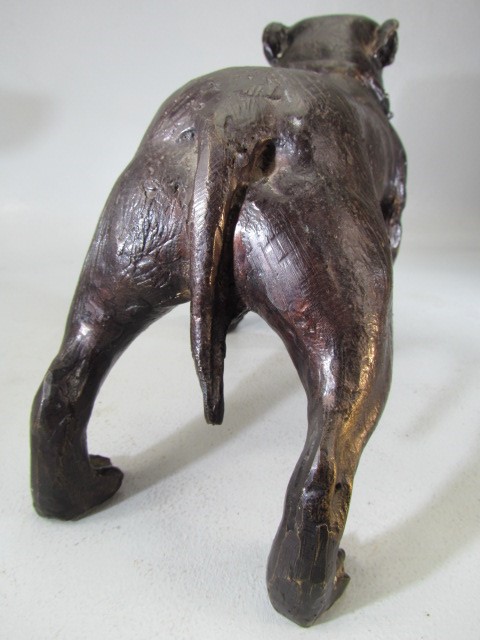 Cast metal figure of a Staffordshire Bull Terrier - Image 3 of 6