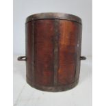 Antique metal bound Bushel measure