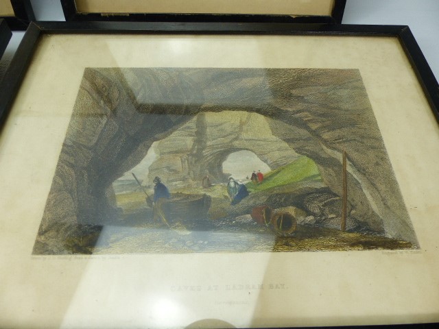 Set of four chinese watercolours with inscriptions - Image 3 of 5