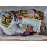 Large selection of various vintage matchboxes