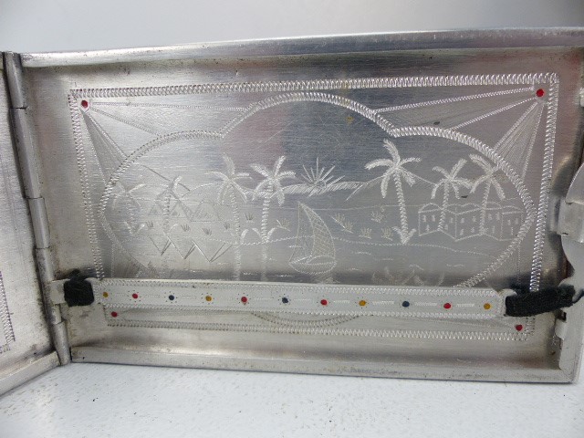 Egyptian cigarette case along with a 'Presto' cigarette case - Image 4 of 6