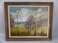 Beryl Booth - An oil of a woodland scene, signed.