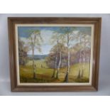 Beryl Booth - An oil of a woodland scene, signed.