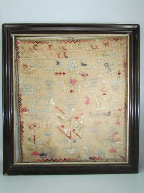 Antique sampler undated - Aged 13 years