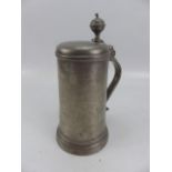 Pewter Tankard - 19th century dated 1804. Decorated with a bird upon a branch.