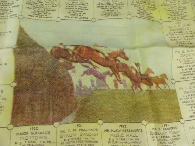 A scarf showing the Grand National course and winners from 1837-1932 - Image 5 of 5