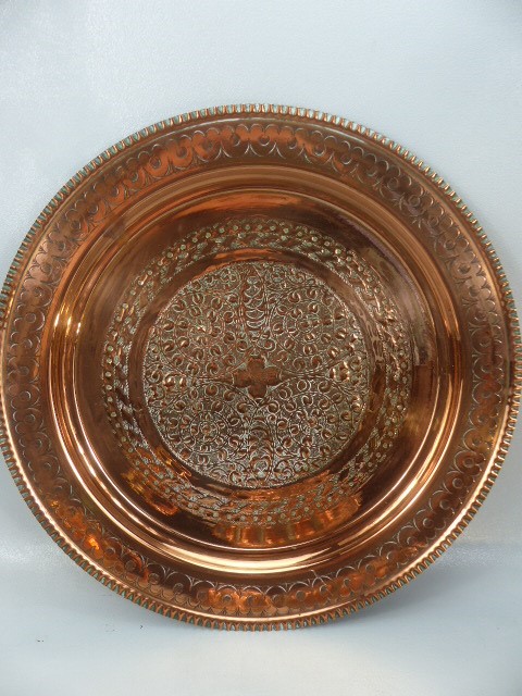 Antique copper to include an Antique Blancmange mould and tray etc - Image 6 of 6