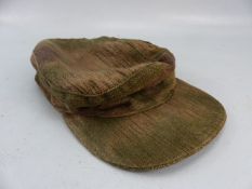 WWII German army officers peaked cap (1943) of camouflage design