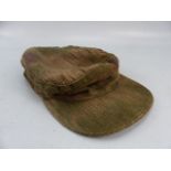 WWII German army officers peaked cap (1943) of camouflage design