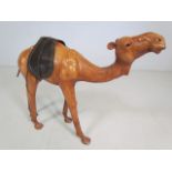 Leather model of a camel with saddle, Poss retailed by Liberty's London
