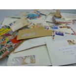 Selection of various stamps and letters