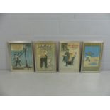 Four framed Reproduction advertising posters 'The Sport of Kings', 'Skegness', 'Veritas Mantles' and