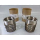 Terence Conran - pair of steel downlighters in tubes
